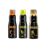 Engage Men Combo (Awe+Jump+ Fuzz) Deodorant Spray 150 ml pack of 3 at Snapdeal