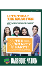 FREE Meal for students till 10th Class @Barbeque Nation at Paytm (For "A" grade & over 60%)