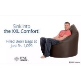 Style Homez Bean Bag XXL Size with Fillers + Rs. 400 Cashback Rs. 1499 at Paytm