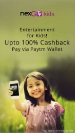 100% cashback on Rs. 99 with Paytm Wallet at nexGTv