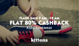 Flat 80% Cashback on Kids Footwear at Paytm