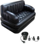 Lovato PVC 2 Seater Inflatable Sofa , black