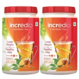 Incredio ReFresh Tea, 0.2 kg Pack of 2 Honey lemon