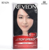 Revlon Top Speed Hair Color Woman, Brownish Black 68