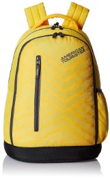 American Tourister Ebony Yellow Casual Backpack 