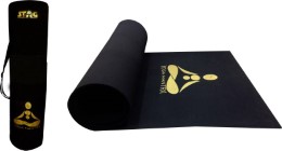 Stag MANTRA Black, golden 6 mm Yoga Mat