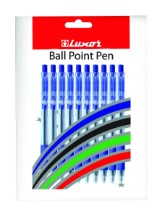 Luxor Sprint Grip Ball Pen- Pack of 10, Blue ink