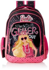 Barbie Pink and Black Children's Backpack (EI-MAT0030)
