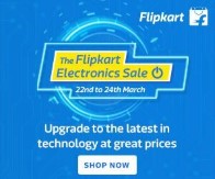 Flipkart  Electronics Sale + Extra 10% off  on sbi card