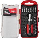 Bosch - Skil 30 Piece Red and Black Ratchet Screwdriver Set  Pack of 30