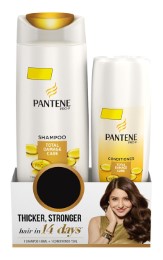 Pantene Total Damage Care Shampoo, 180ml with Total Damage Care Conditioner, 75ml