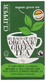 Clipper Organic Green Tea (Enveloped Tea Bags), 50g