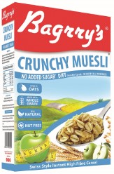 Bagrry's No Added Sugar Crunchy Muesli, Box, 400g