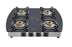 Pigeon Blackline Oval SS Gas Stove, 4 Burner
