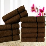 Story@Home Solid 10 Piece 450 GSM Cotton Face Towel Set