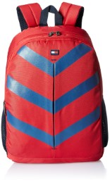 Tommy Hilfiger Delta Polyester 16 Ltrs Red Laptop Backpack