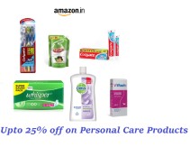 Upto 25% off on Personal Care Products