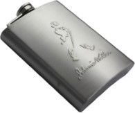 Johnnie Walker High Quality Imported Stainless Steel Hip Flask (230 ml)