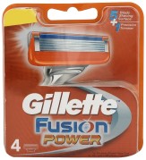 Gillette Fusion Power Shaving Blades - 4 N Cartridges [Amazon Pantry]
