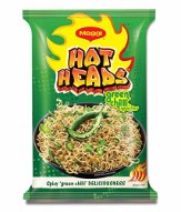 Maggi Hotheads Noodles, Green Chilli, 71g (Pack of 10)