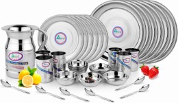 Airan Stainless Steel Dinner Set - 37 Pieces