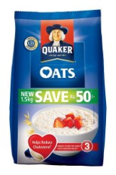 Quaker Oats - 1.5kg Pack