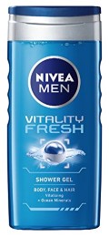 Nivea for Men Vitality Fresh Shower Gel, 250ml