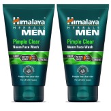 Himalaya Men Pimple Clear Neem Face Wash, 100ml  Pack of 2