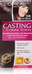 L'Oreal Paris Casting Creme Gloss, Ebony Black 200,87.5g+72ml