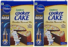 Pillsbury Eggless Cooker Cake Mix, Chocolate, 159g (Pack of 2)