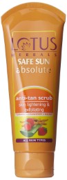 Lotus Herbals Safe Sun Absolute Anti Tan Scrub, 100g  (Amazon Pantry)