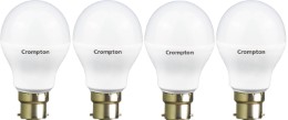 Crompton 9WDF B22 9-Watt LED Lamp (Cool Day Light and Pack of 4)