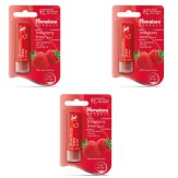 Himalaya Herbals Lip Care, Strawberry Shine, 4.5g (Pack of 3)