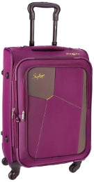 Skybags Rubik Polyester 58 cms Purple Softsided Suitcase