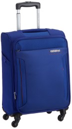 American Tourister Troy Polyester 56 cms Royal Blue Soft Sided Carry-On (AMT TROY SP56 ROYAL BLUE)
