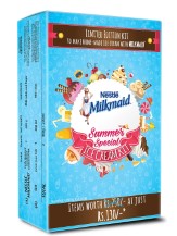 MILKMAID Ice Cream Kit - Contains MILKMAID Tin 400 gm, Cream 200 ml, Food Grade Container and Recipe booklet
