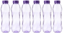 Princeware Plastic Pet Bottles Set, 900ml/78mm, Set of 5, Purple