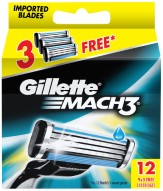 Gillette Mach3 Refill - 9 Cartridges with Free 3 Cartridges