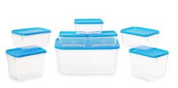 All Time Plastics Polka Container Set, Set of 8, Blue