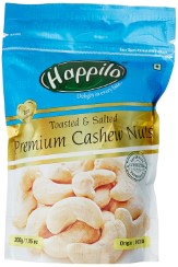 Happilo Premium Toasted and Salted Cashews, 200g
