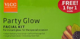 VLCC Party Glow Single Facial Kit (Buy 1 Get 1 Free) [Amazon Pantry]