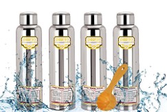 Paanjo Stainless Steel Fridge Bottle, 4 Pieces, 900 ml