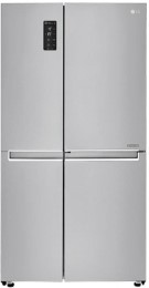 LG 687 L Frost Free Side by Side Refrigerator  (GC-M247CLBV, Shiny Steel/Platinum Silver/VCM-PLATINUM SILVER, 2016)