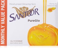 Santoor PureGlo Glycerine Soap, 125g