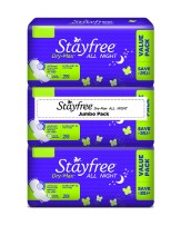 Stayfree Dry Max All Night Pads Jumbo Pack - 84 Pads (Extra Large)