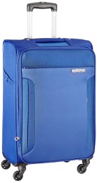 American Tourister Troy Polyester 79 cms Royal Blue Soft Sided Suitcase