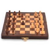 Little India Designer Wooden Chess Board Handicraft Gift (115, Brown)
