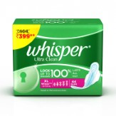 Whisper Ultra Sanitary Pads - 44 Count (Extra Large (XL)