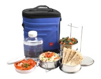 Cello Archo Plastic 3 Container Lunch Packs, Blue