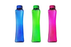 Livpet 500 ml Random Colors Water Bottle Square Slim - 3 Pcs